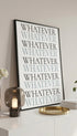Whatever Typography Poster Mockup
