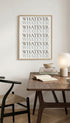 Whatever Typography Poster Mockup