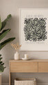 Live Simply, Bloom Wildly Flower Art Print Mockup
