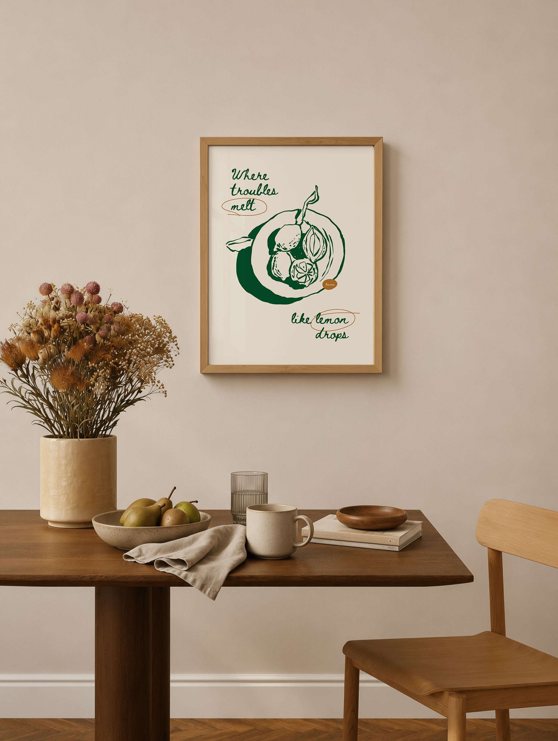  Lemon Drop Daydream Poster Mockup