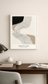 Abstract Line Poster Art Print Mockup