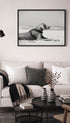 Weimaraner Dog Lying on a Beach Animal Poster Mockup
