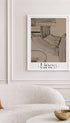 Lines Between Abstract Art Print Mockup