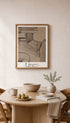 Lines Between Abstract Art Print Mockup