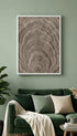 Geode Pattern Rug Abstract Art Print Mockup
