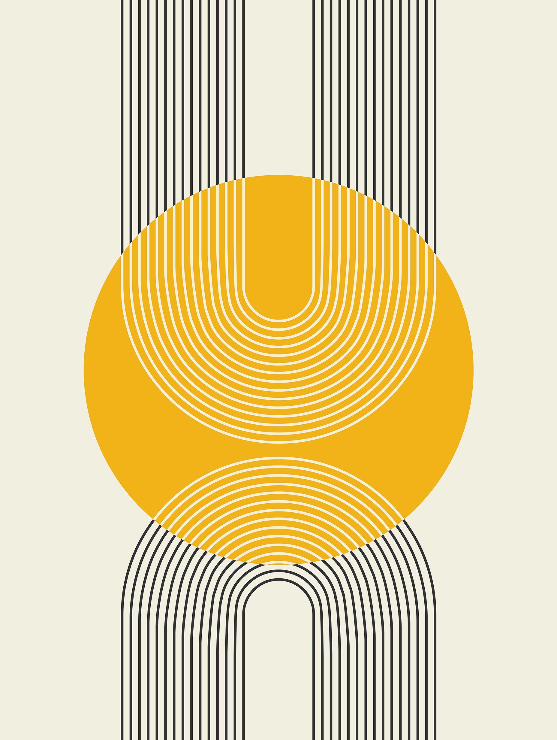 Bauhaus Golden Arc Poster