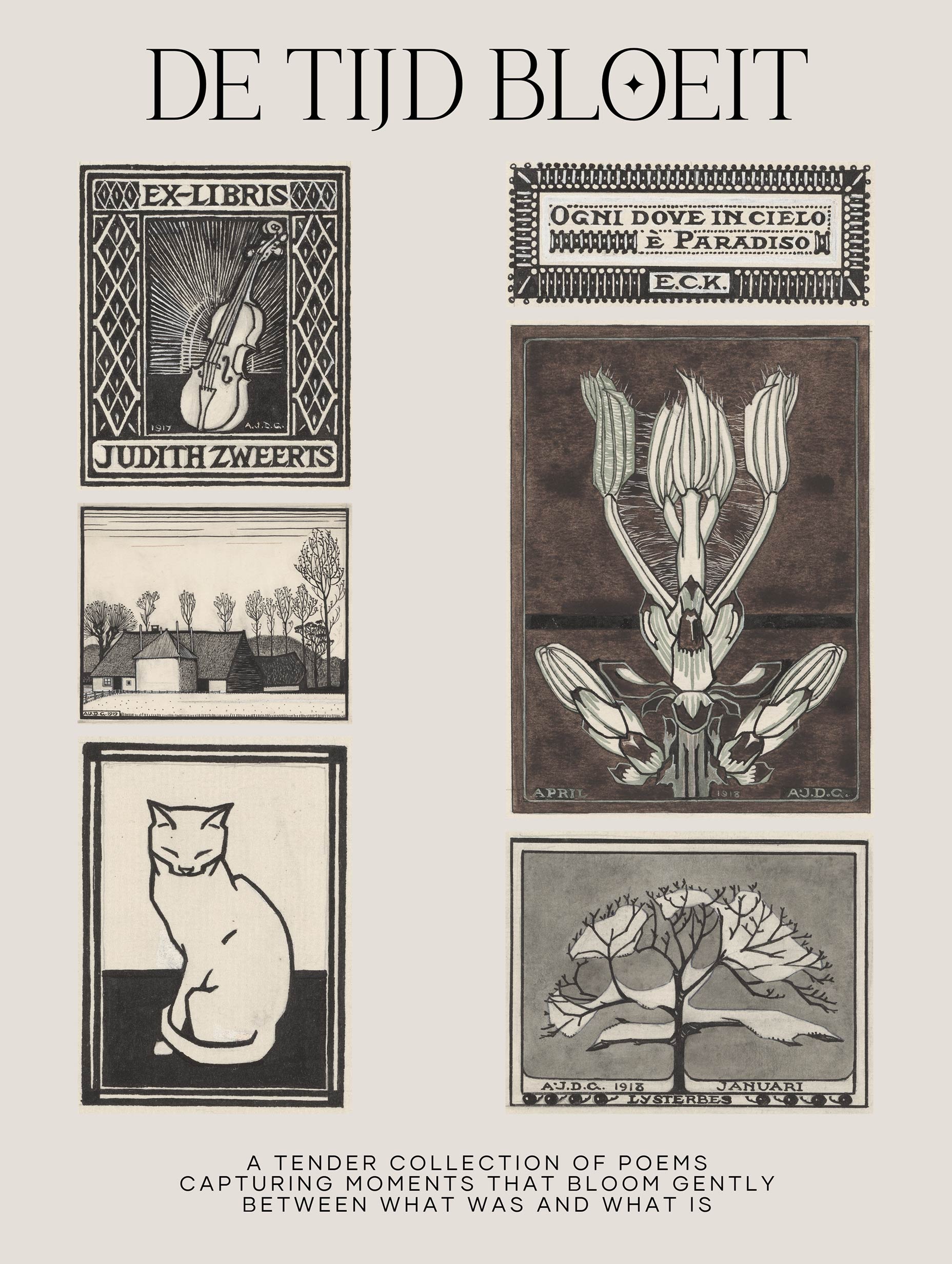 De Tijd Bloeit - Judith Zweerts Art Print