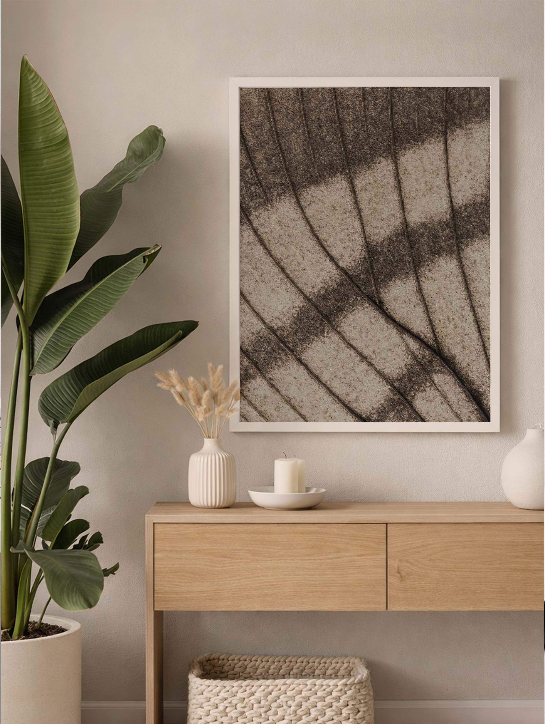 Dried Leaf Patterns Art Print Mockup