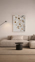 Gold Bubble Pattern Abstract Poster Mockup