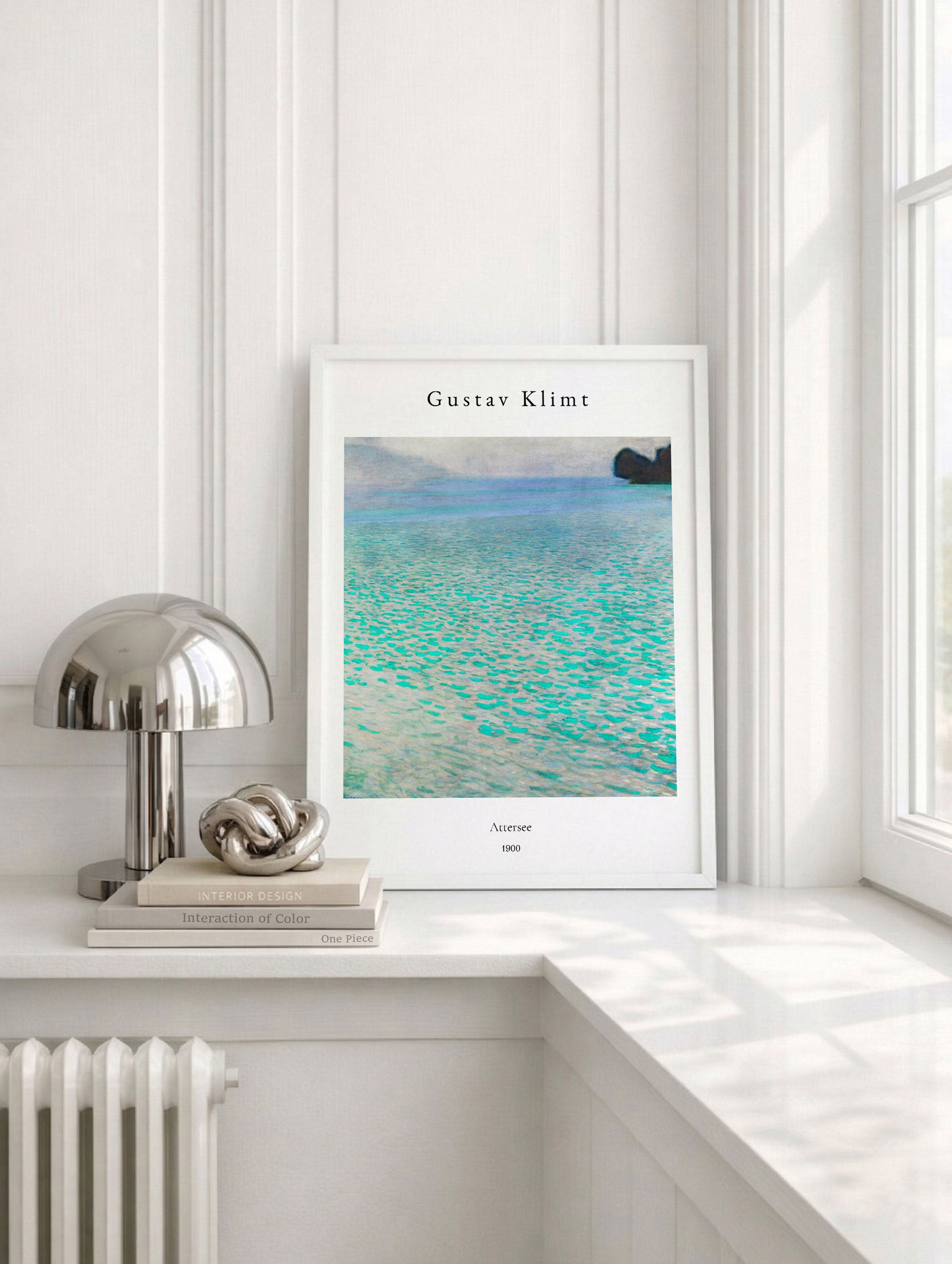 On Lake Attersee - Gustav Klimt Art Print Mockup