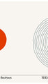 Bauhaus Red Balance Poster