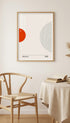Bauhaus Red Balance Poster Mockup