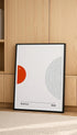 Bauhaus Red Balance Poster Mockup