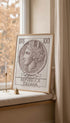 100 Lire Italian Postage Stamp Vintage Poster Mockup