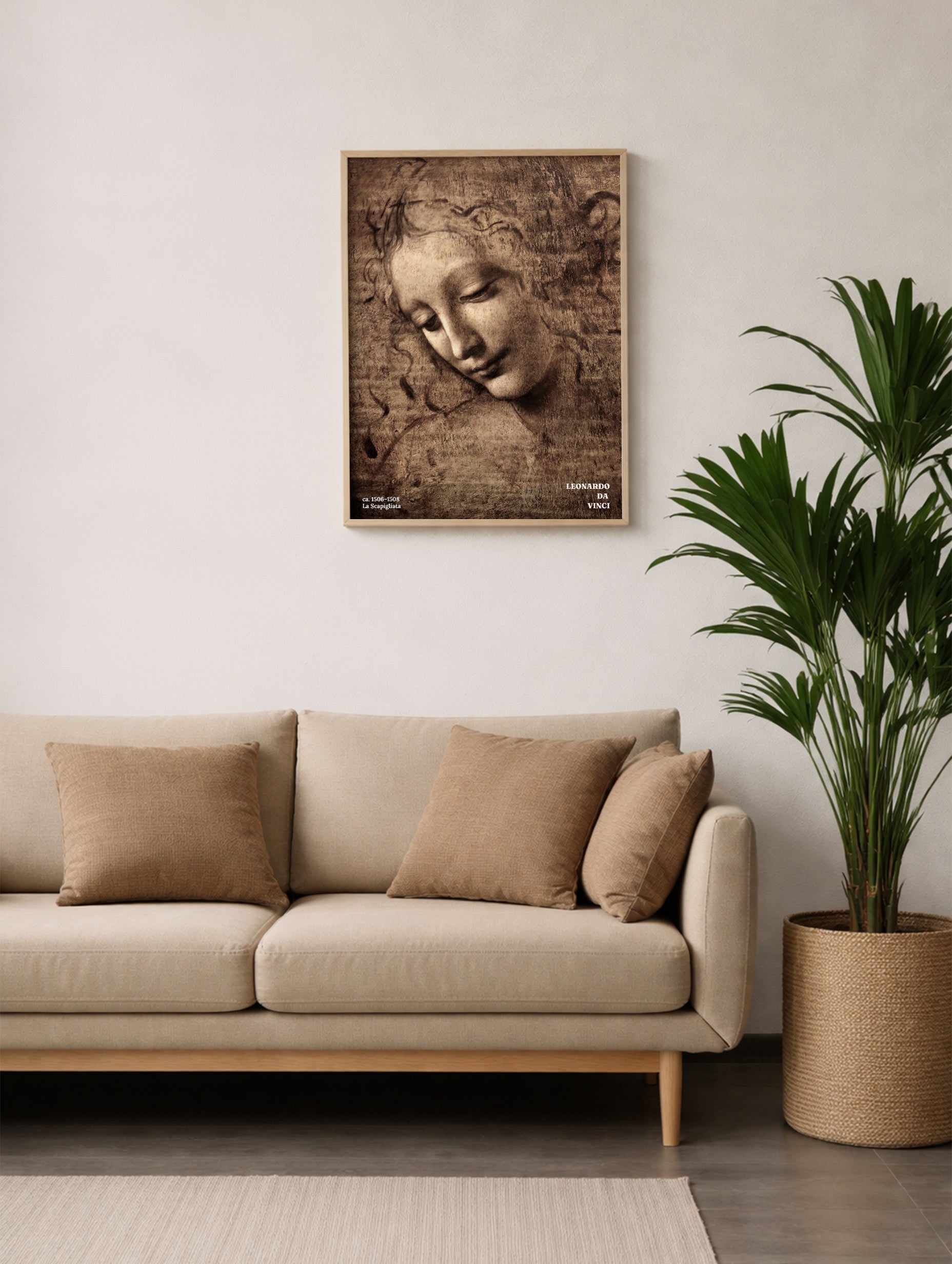 La Scapigliata - Leonardo Da Vinci Mockup