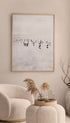 Seagulls on a Beach Ocean Wall Art Mockup