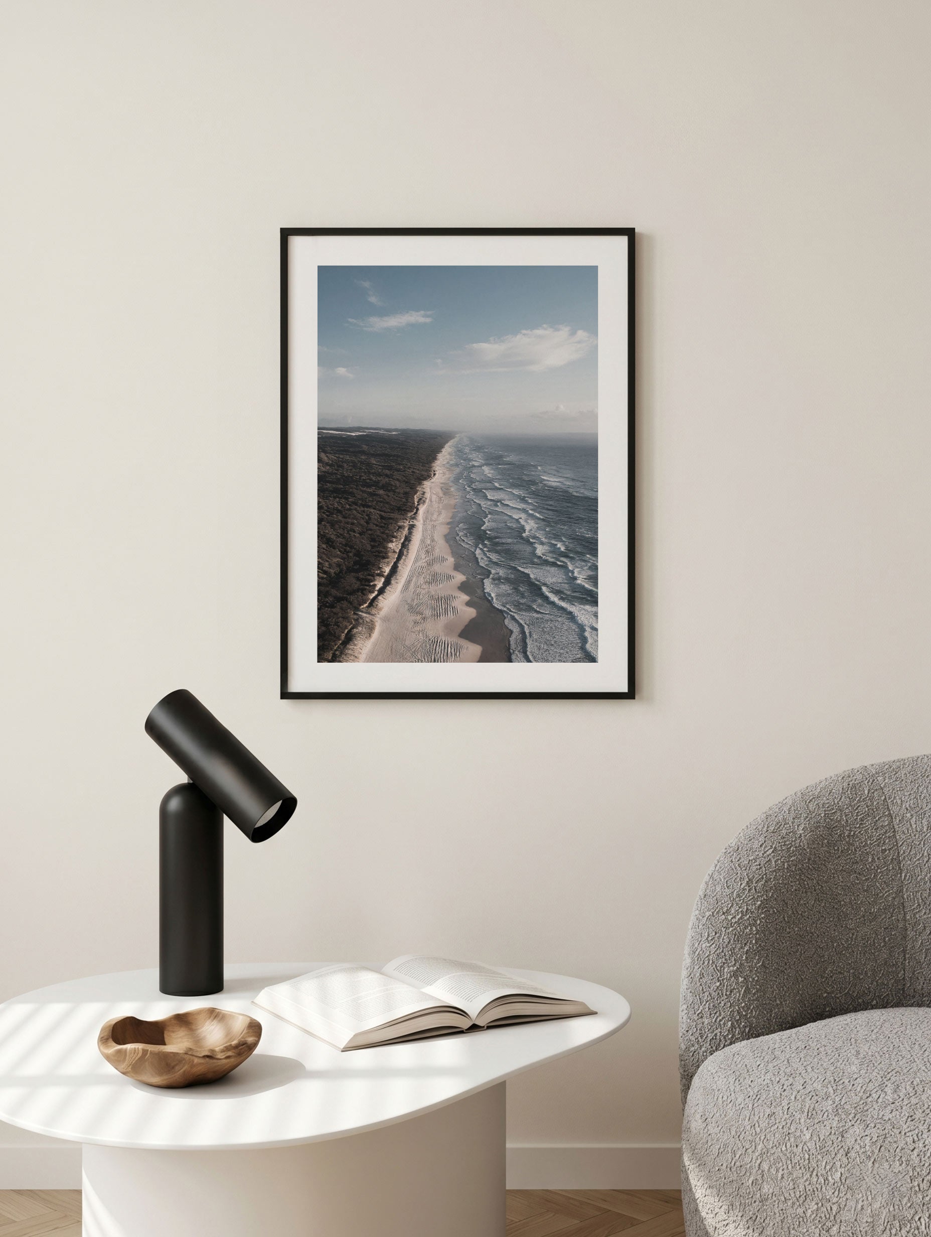 Coolum Beach Ocean Wall Art Mockup