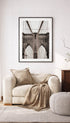 Brooklyn Bridge Architectural Art Print Mockup