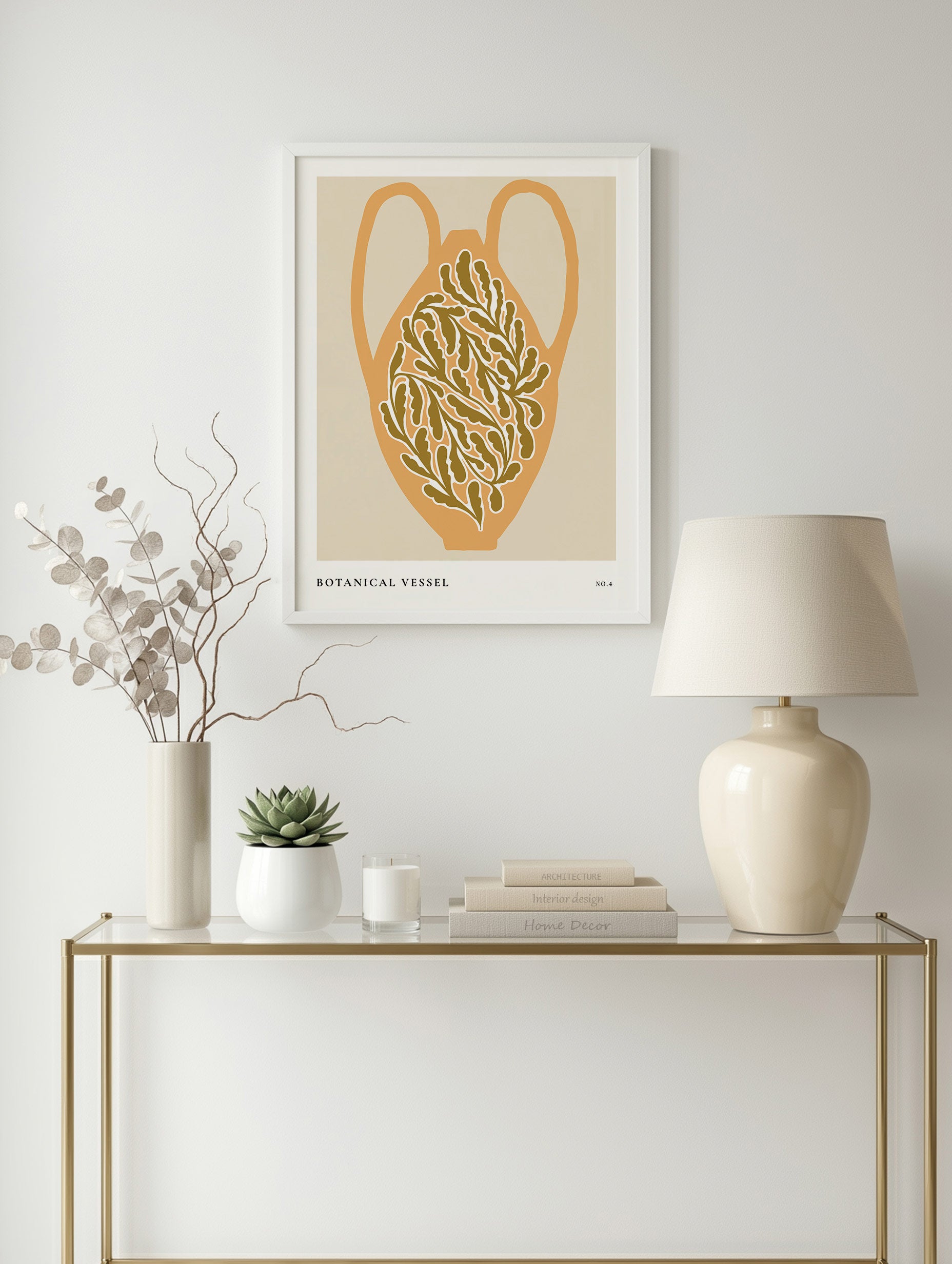 Botanical Vessel No. 4 Poster Mockup