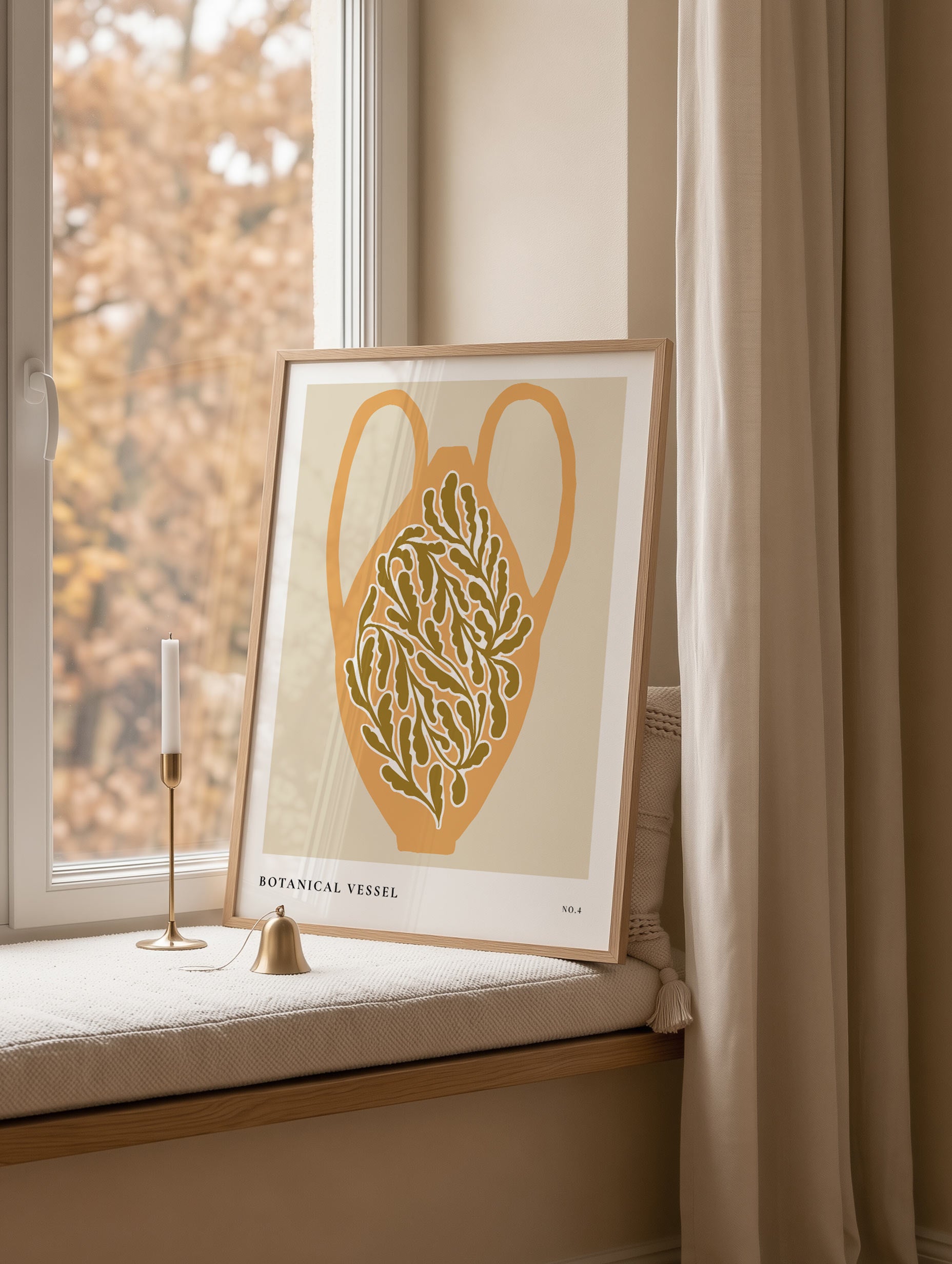 Botaniskt kärl nr 4-affisch