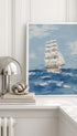 Sailing Ship at Sea Mockup