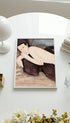 Reclining Nude from the Back Amedeo Modigliani Art Print Mockup