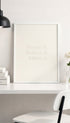 Dream. Believe. Achieve. Minimalist Motivational Poster Mockup
