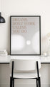 Dreams Don’t Work Unless You Do Motivational Poster Mockup