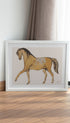 Horse Drawing Johannes Tavenraat Animal Art Print Mockup