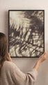 Abstract Palm Leaves Shadows Leaf Art Print Mockup