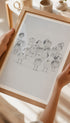 White Birds in the Snow Animal Art Print No 2 Mockup