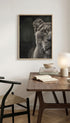 Lioness Black and White Portrait Poster Mockup