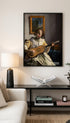 The Guitar Player Johannes Vermeer Art Print Mockup