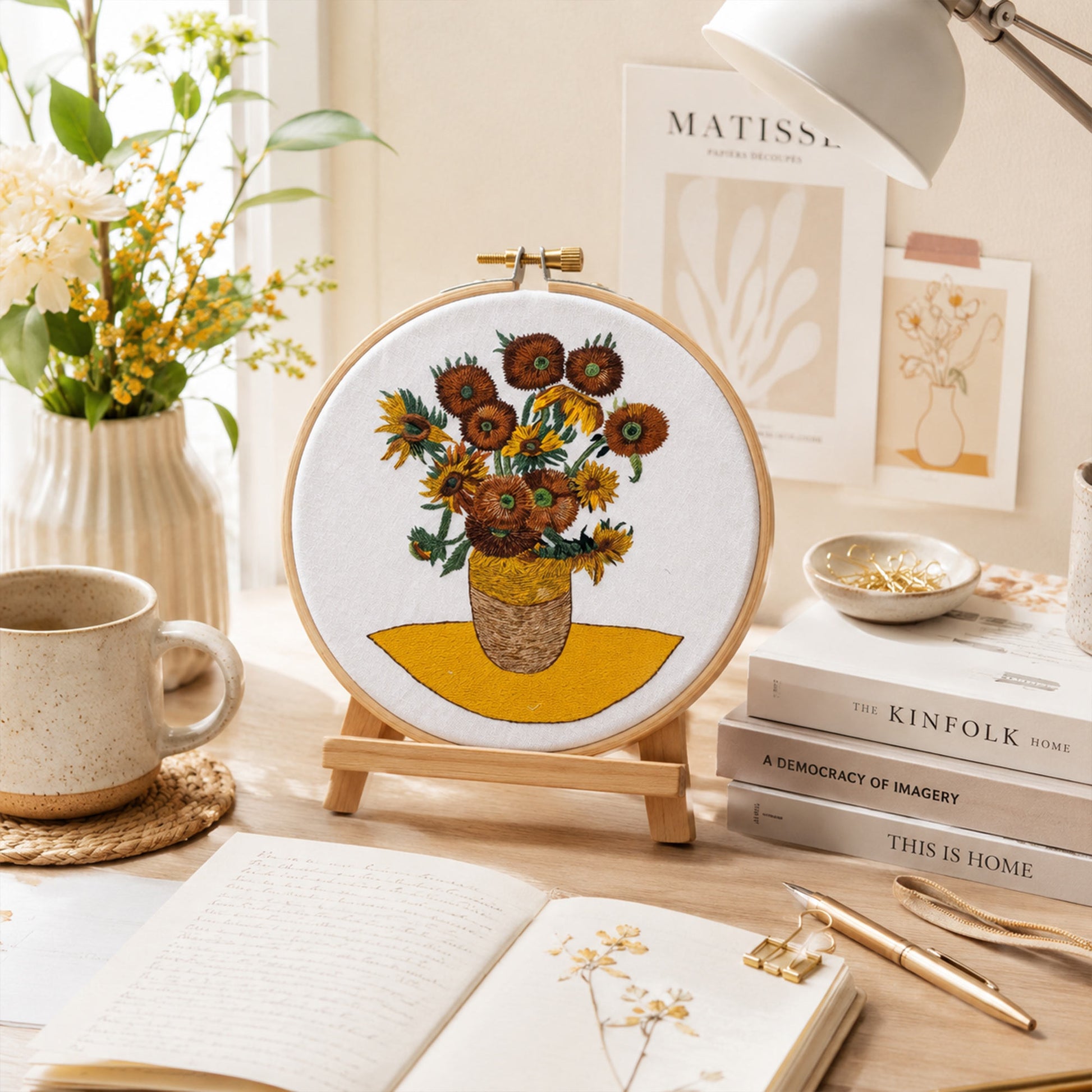 Blommigt broderi för kvinnor