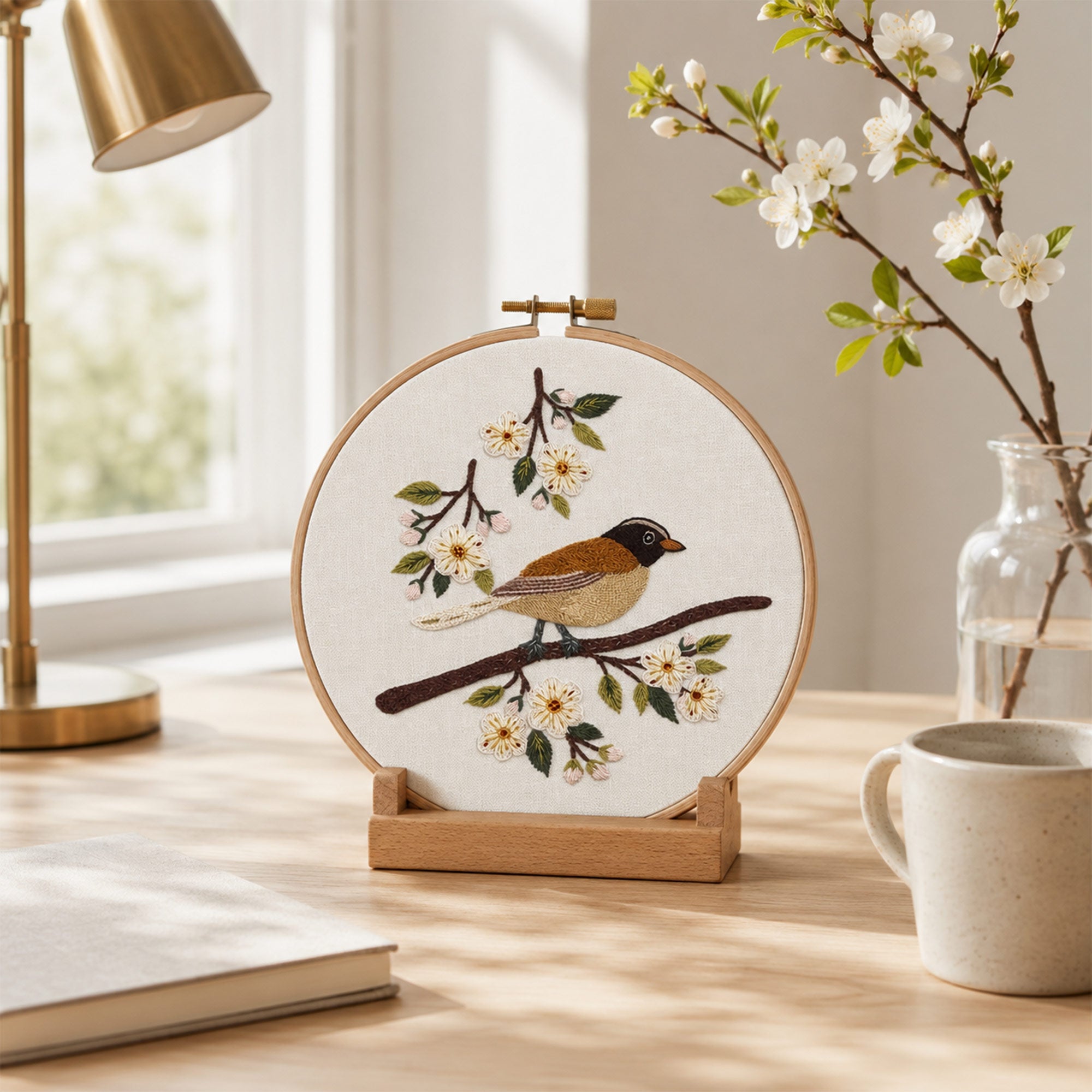 Brodyrdesign med rödhake