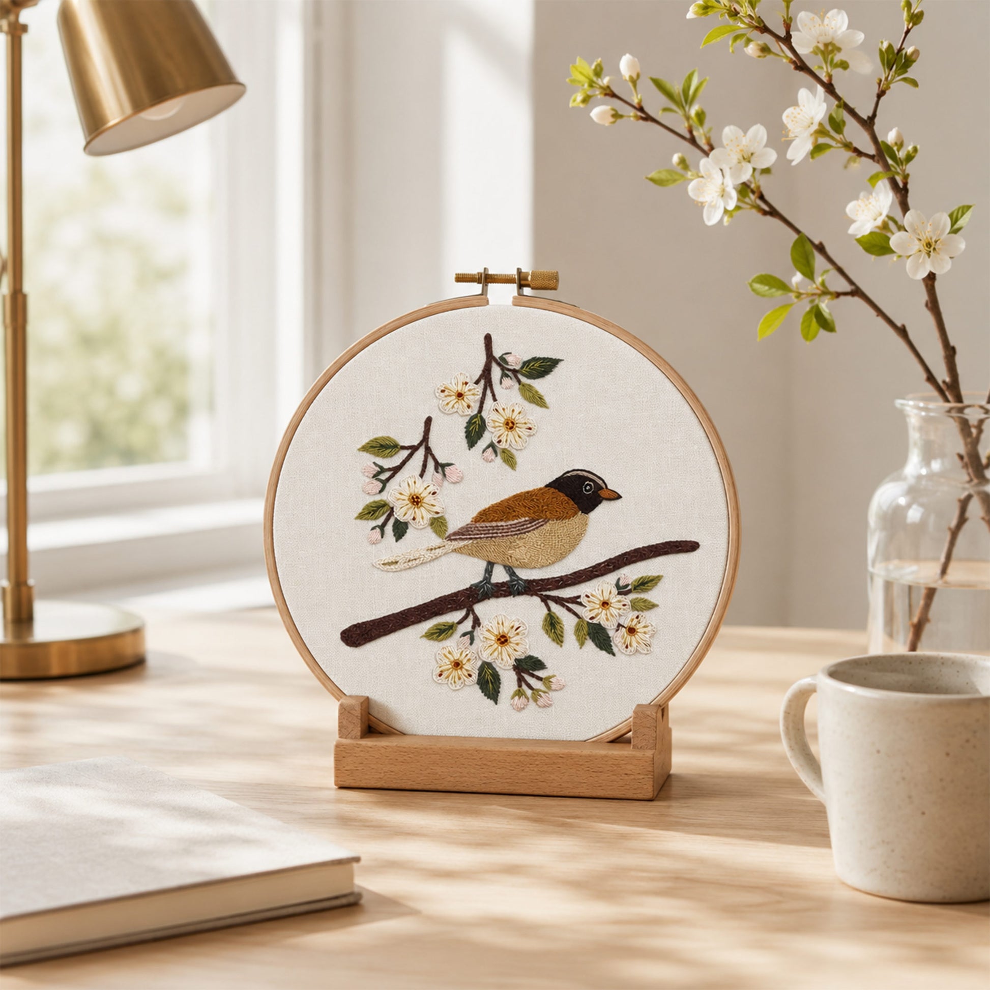 Brodyrdesign med rödhake
