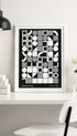 Bauhaus Grid Composition Poster Mockup