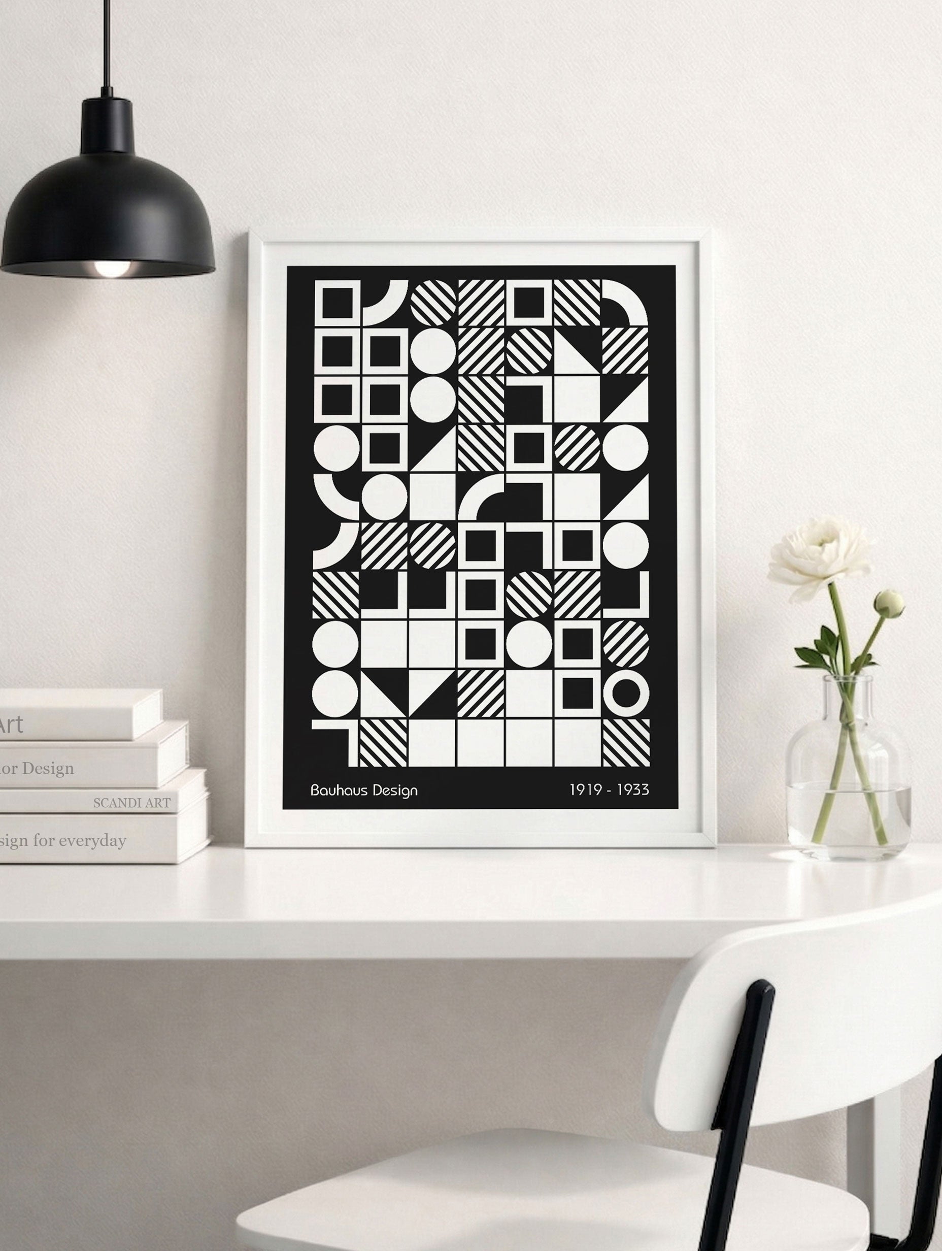 Bauhaus Grid Composition Poster Mockup