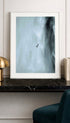 Seagull Flying in Front of a Skógafoss Waterfall Wall Art Mockup