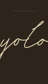 YOLO Typography Poster