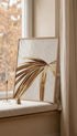 Golden Palm Leaf Botanical Poster Mockup
