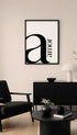Amour Minimalist Typography Poster Mockup