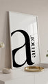 Amour Minimalist Typography Poster Mockup