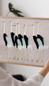 Flock of Japanese Red Crown Cranes Ogata Kōrin Art Print Mockup
