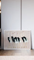 Flock of Japanese Red Crown Cranes Ogata Kōrin Art Print Mockup