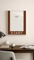 Fresh Start Minimalist Motivational Poster Mockup