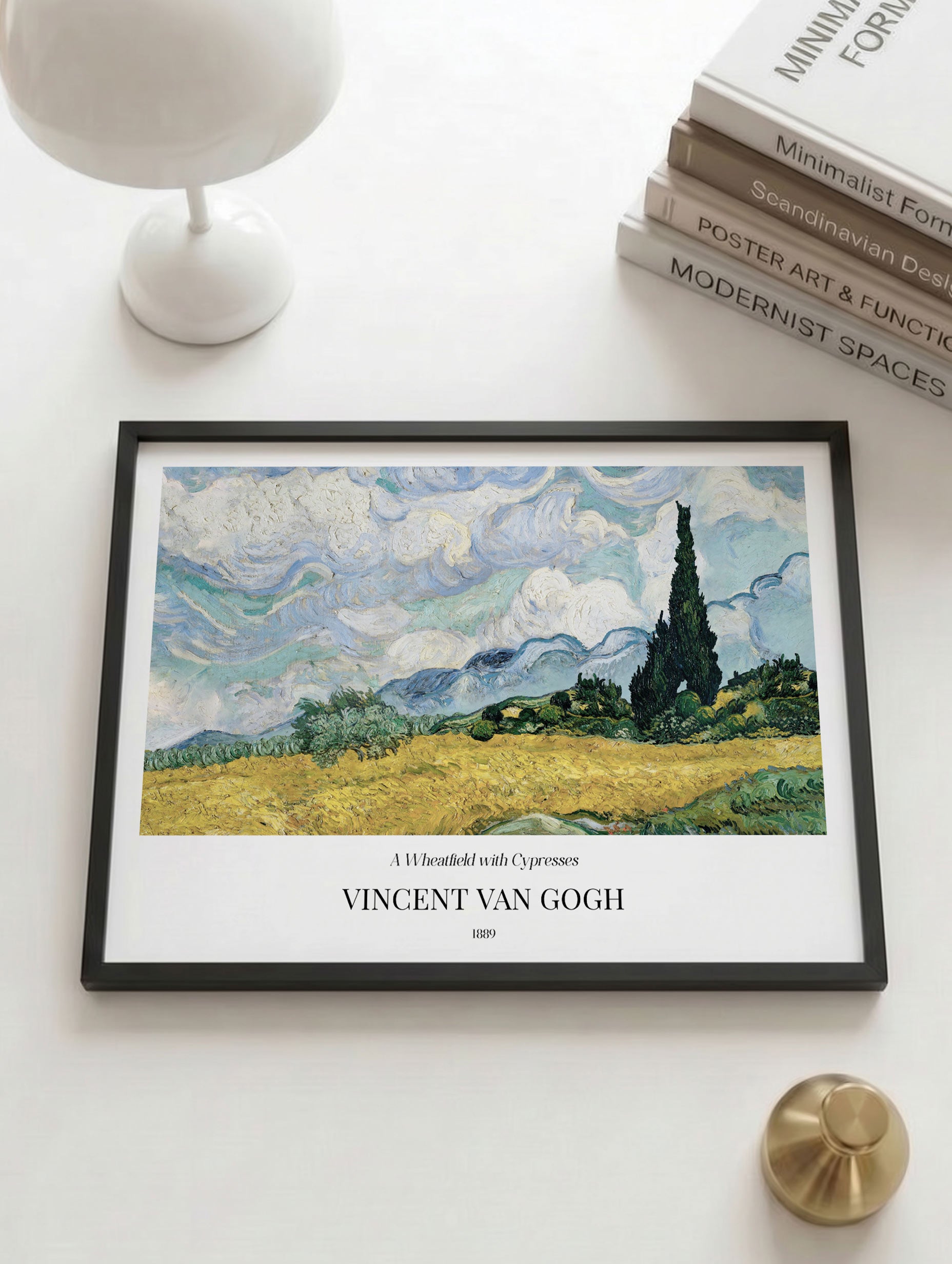 Vetefält med cypresser - Van Gogh-affisch nr 2