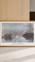 Sunset on the Seine at Lavacourt Claude Monet Art Print Mockup