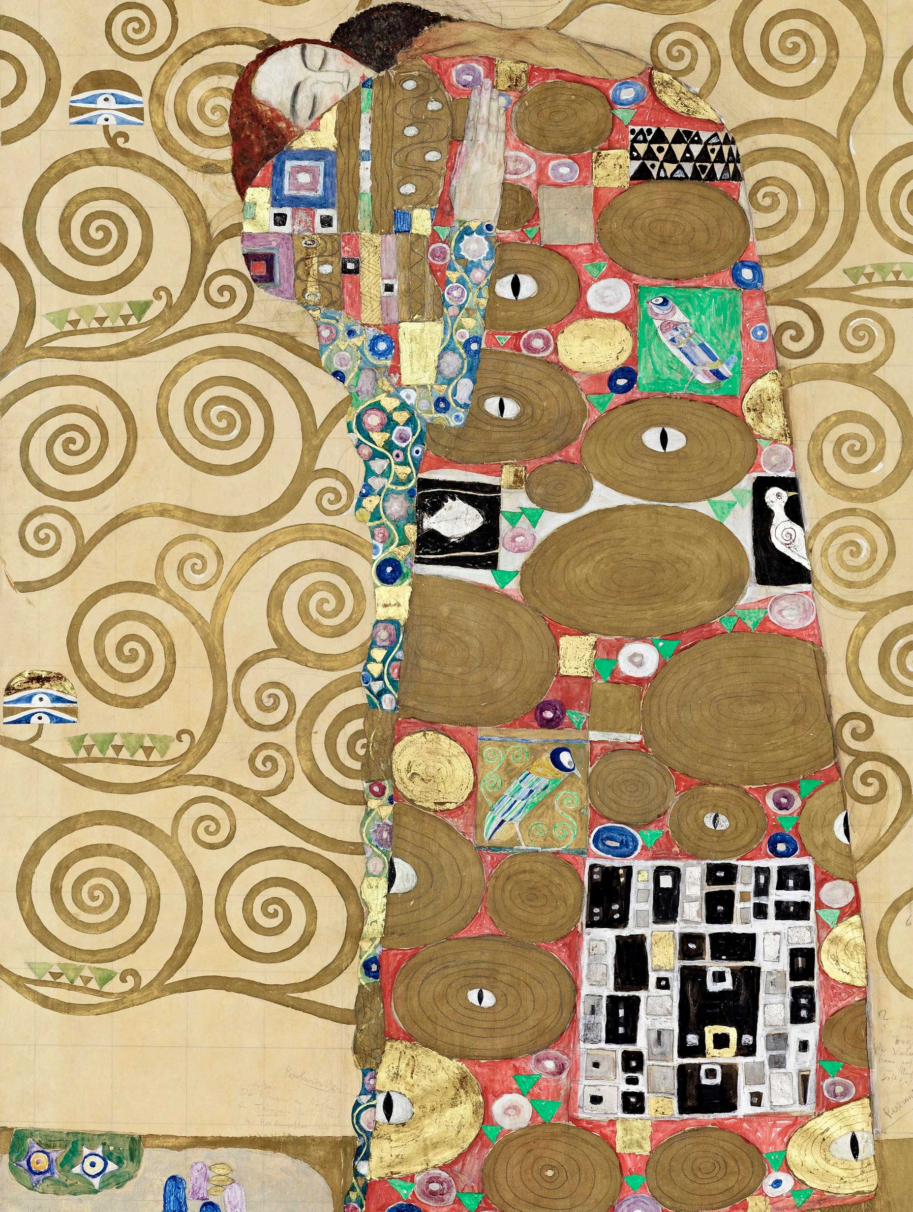 Uppfyllelse (Omfamningen) - Gustav Klimt