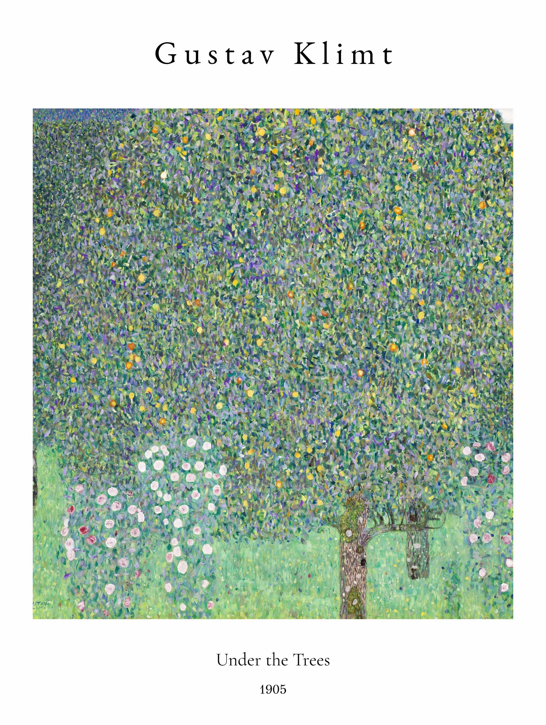 Rosebushes under the Trees - Gustav Klimt 